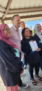MP Mark Holland with the Muslim Women of Durham Region Association