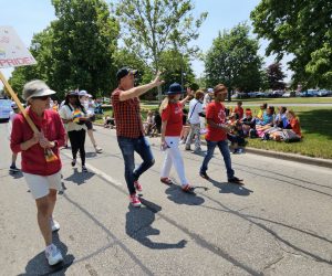 MP Mark Holland marches in the Ajax Pride Parade