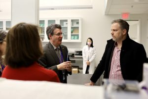 Minister Holland meets staff at SickKids Research Institute