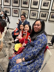 A family of new Canadian citizens in Ajax